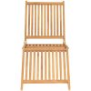 Solsäng massiv teak vidaXL – miniatyr 4