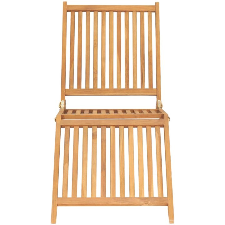 Solsäng massiv teak vidaXL – bild 4