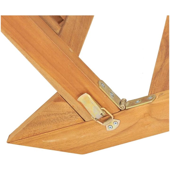 Solsäng massiv teak vidaXL – bild 7