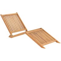 Solsäng massiv teak vidaXL
