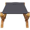 Solsäng massivt böjträ antracit vidaXL 100 x 188.5 x 44 cm – miniatyr 3