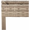 Solsäng med bord och dyna beige konstrotting vidaXL – miniatyr 10