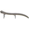 Solsäng med dyna beige 55x199x50 cm konstrotting vidaXL – miniatyr 5