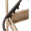 Solsäng med dyna beige 63x200x81 cm konstrotting vidaXL – miniatyr 8