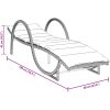 Solsäng med dyna brun 60x199x42 cm konstrotting vidaXL – miniatyr 10