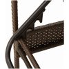 Solsäng med dyna brun 63x200x81 cm polyrotting (endast USA) vidaXL – miniatyr 7