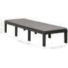 Solsäng med dyna plast antracit vidaXL – miniatyr 9