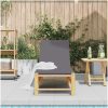 Solsäng med dynor 55x199x30 cm bambu vidaXL – miniatyr 3