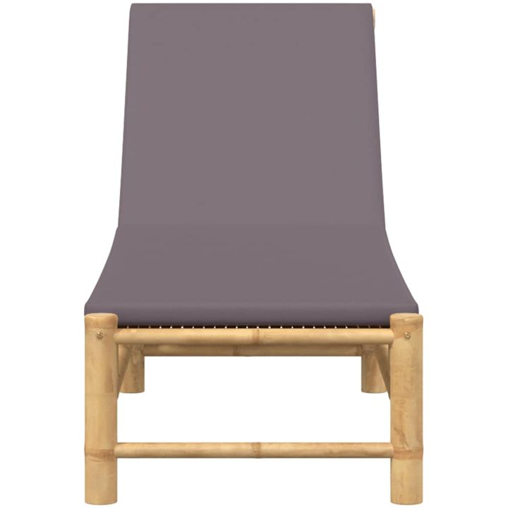 Solsäng med dynor 55x199x30 cm bambu vidaXL – bild 4
