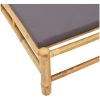 Solsäng med dynor 55x199x30 cm bambu vidaXL – miniatyr 8