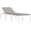Solsäng med dynor antracit PP vidaXL – miniatyr 2