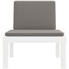 Solsäng med dynor antracit PP vidaXL – miniatyr 3