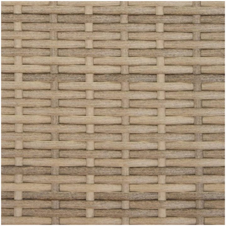 Solsäng med dynor beige konstrotting vidaXL – bild 9