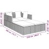 Solsäng med dynor grå 182x118x63 cm konstrotting vidaXL – miniatyr 8