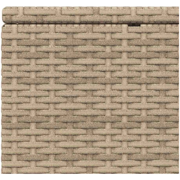 Solsäng med flytande dyna beige konstrotting vidaXL – bild 11