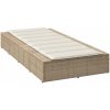 Solsäng med flytande dyna beige konstrotting vidaXL – miniatyr 5