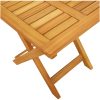 Solsäng med Kudde och Bord Beige Solid Akaciaträ vidaXL 200 x 67 x 84 cm – miniatyr 7