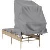 Solsäng med tak beige konstrotting vidaXL – miniatyr 6