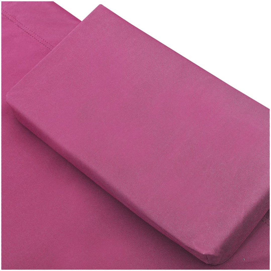 Solsäng med tak & kuddar rosa vidaXL – bild 5