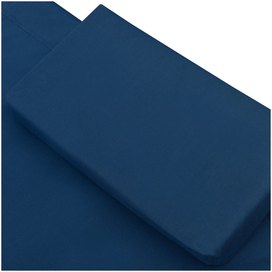 Solsäng med tak & kudde blå vidaXL 200 x 90 x 112 cm – bild 5