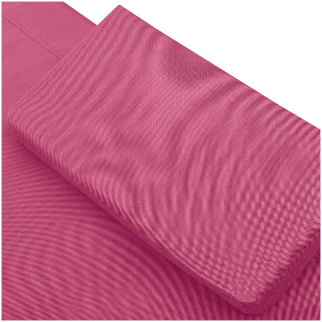 Solsäng med tak & kudde rosa vidaXL 200 x 90 x 112 cm – bild 5