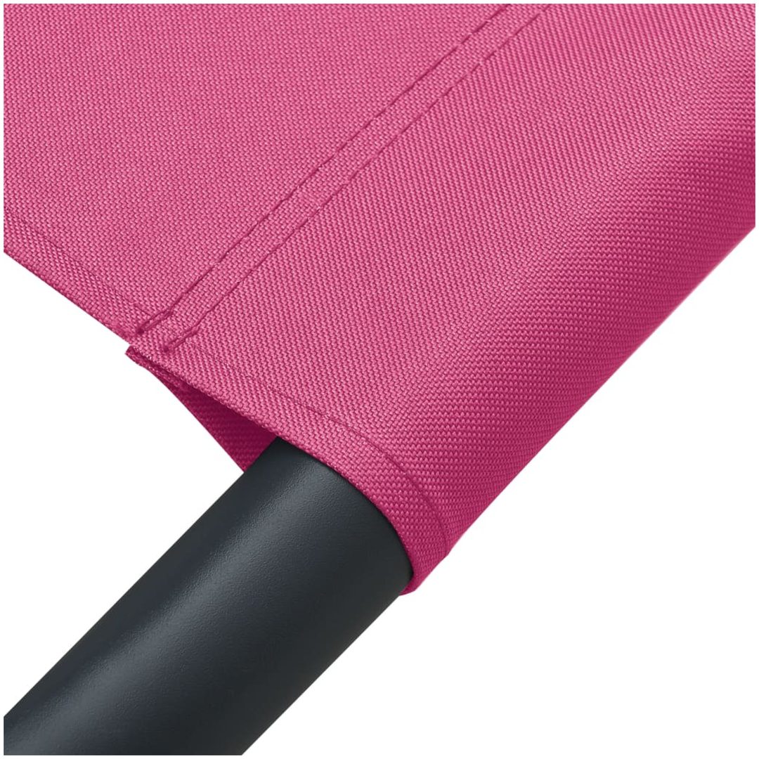 Solsäng med tak & kudde rosa vidaXL 200 x 90 x 112 cm – bild 6