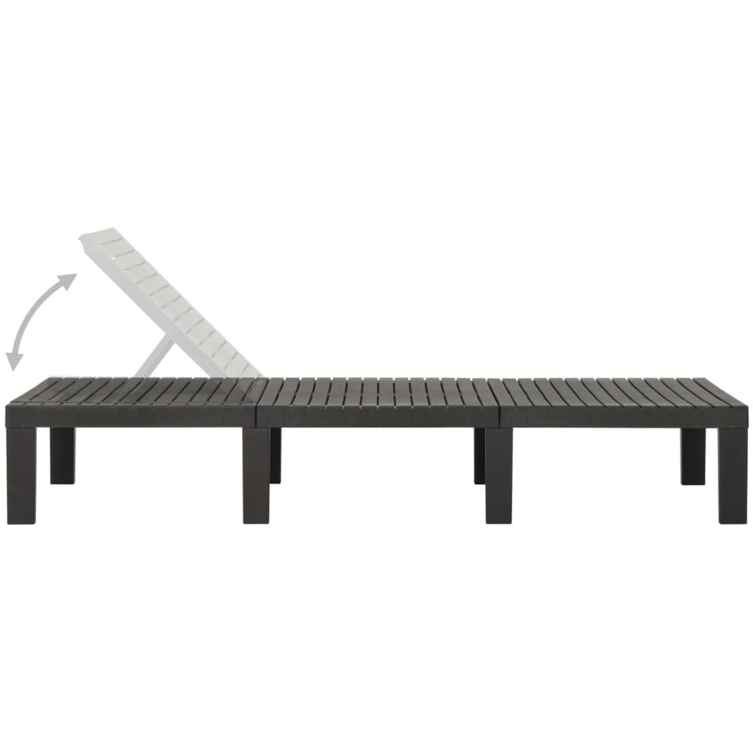 Solsäng plast anatracit vidaXL – bild 4