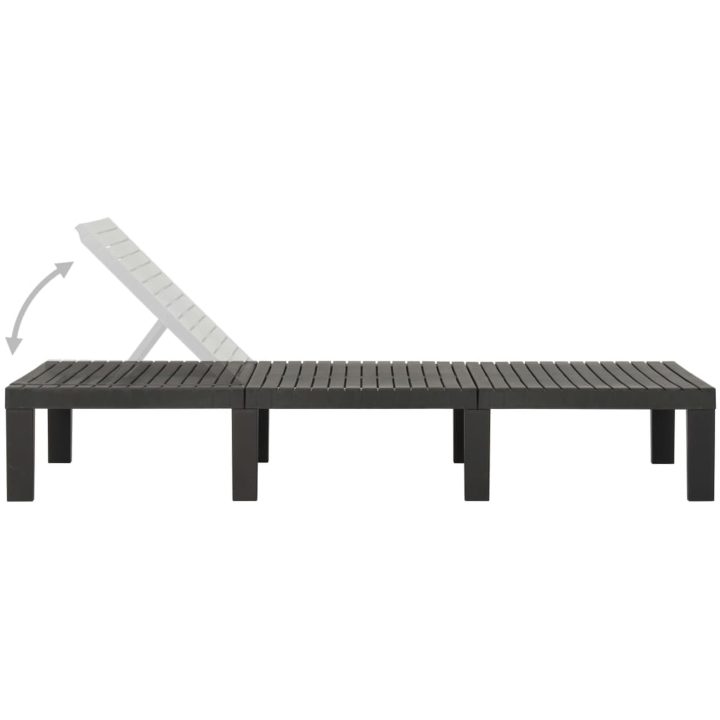 Solsäng plast anatracit vidaXL – bild 4