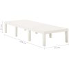 Solsäng plast vit vidaXL – miniatyr 8