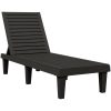 Solsäng svart 155x58x83 cm polypropylen vidaXL – miniatyr 2