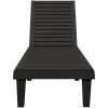 Solsäng svart 155x58x83 cm polypropylen vidaXL – miniatyr 3