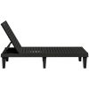 Solsäng svart 155x58x83 cm polypropylen vidaXL – miniatyr 4