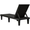 Solsäng svart 155x58x83 cm polypropylen vidaXL – miniatyr 5