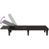 Solsäng svart 155x58x83 cm polypropylen vidaXL – miniatyr 6