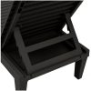 Solsäng svart 155x58x83 cm polypropylen vidaXL – miniatyr 8