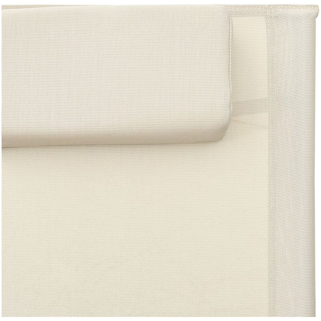 Solsäng textilen gräddvit och grå vidaXL – bild 6