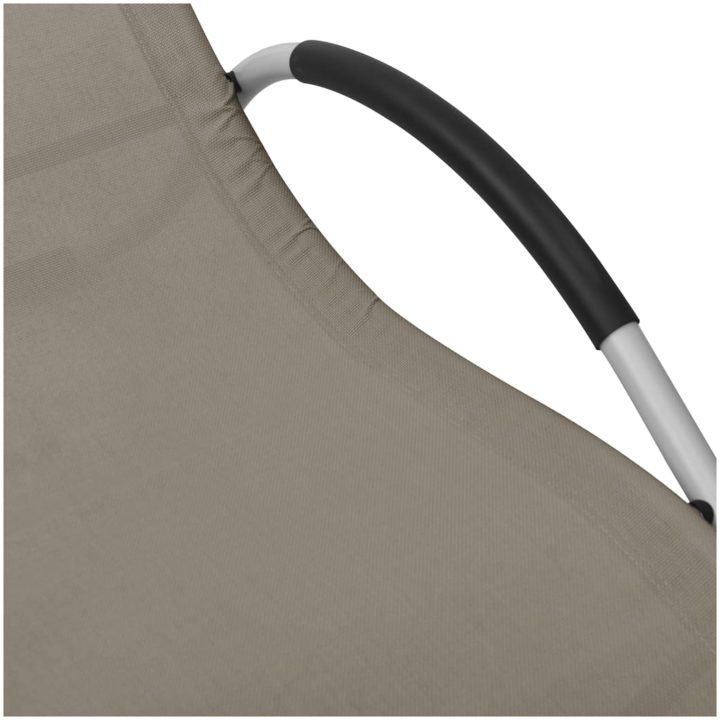 Solsäng textilen taupe och grå vidaXL – bild 5