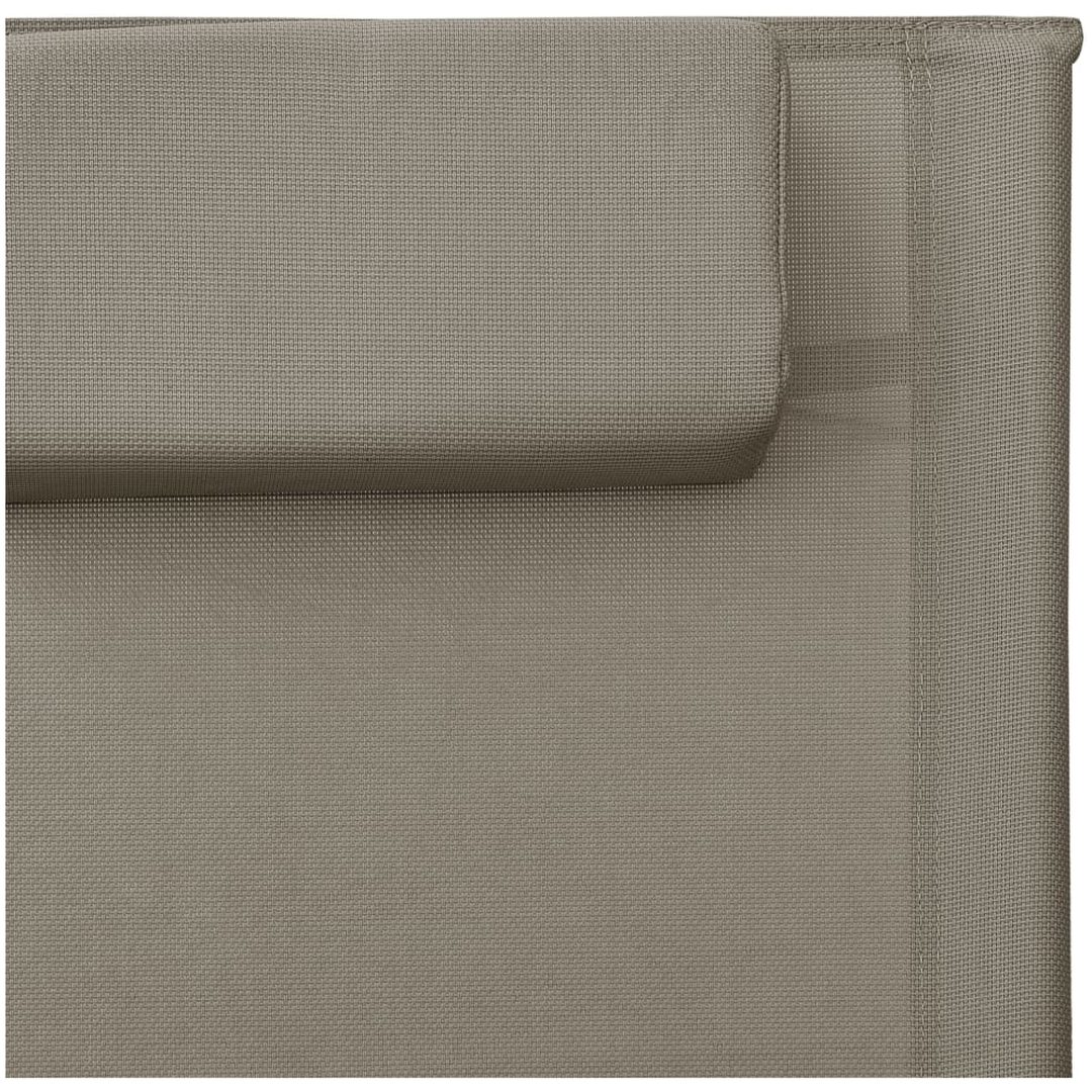 Solsäng textilen taupe och grå vidaXL – bild 6