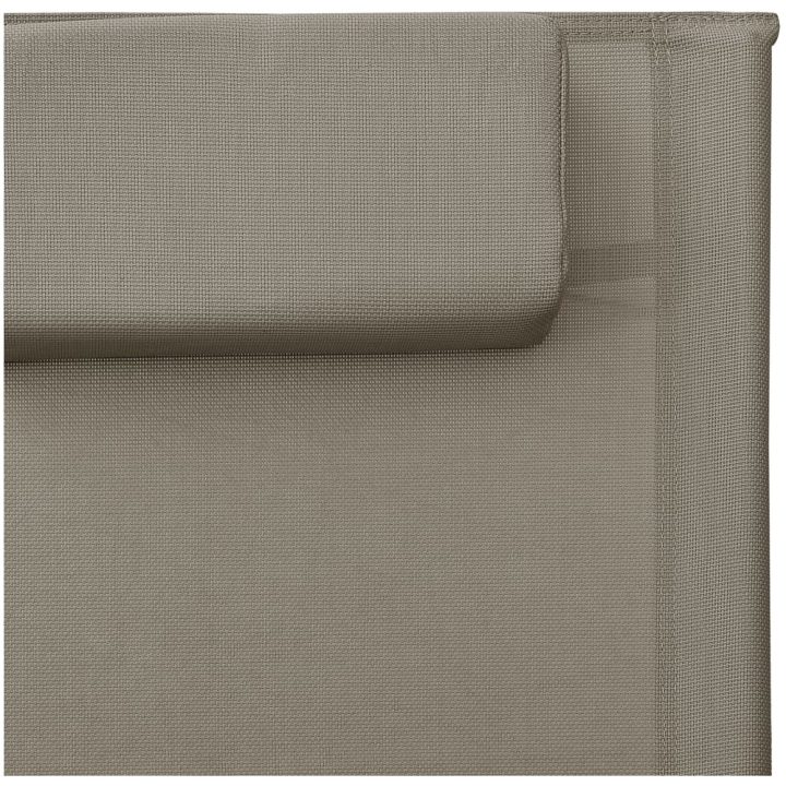 Solsäng textilen taupe och grå vidaXL – bild 6