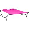 Solsäng tyg rosa vidaXL – miniatyr 1