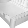 Solsäng vit 186x60x29 cm PP vidaXL – miniatyr 8