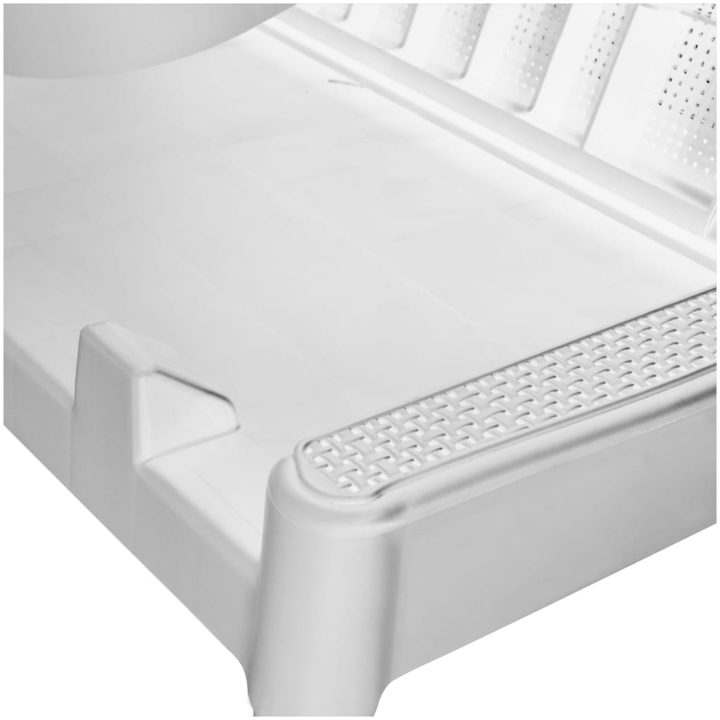 Solsäng vit 186x60x29 cm PP vidaXL – bild 8