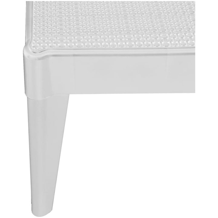 Solsäng vit 186x60x29 cm PP vidaXL – bild 9