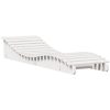 Solsäng vit massiv furu vidaXL 205 x 60 x 31.5 cm – miniatyr 2