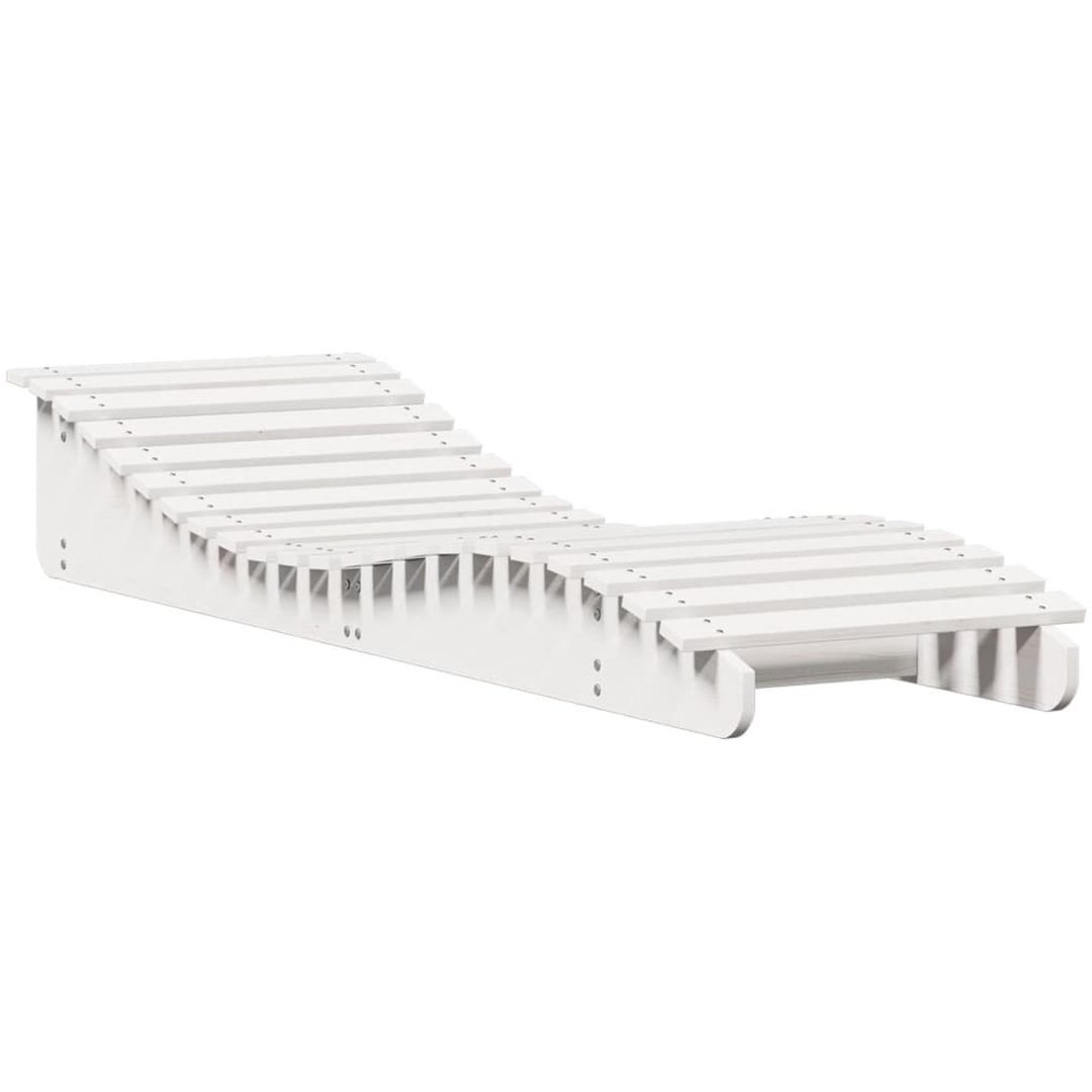Solsäng vit massiv furu vidaXL 205 x 60 x 31.5 cm – bild 2