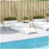 Solsäng vit massiv furu vidaXL 205 x 60 x 31.5 cm – miniatyr 3