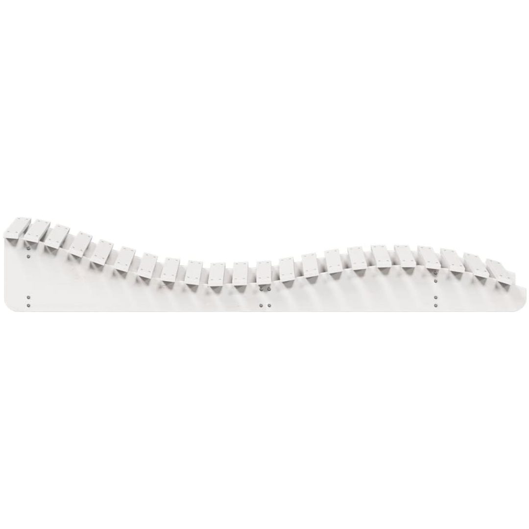 Solsäng vit massiv furu vidaXL 205 x 60 x 31.5 cm – bild 5