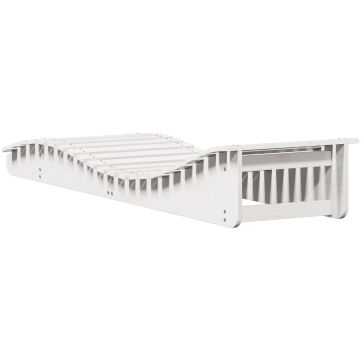 Solsäng vit massiv furu vidaXL 205 x 60 x 31.5 cm – bild 6