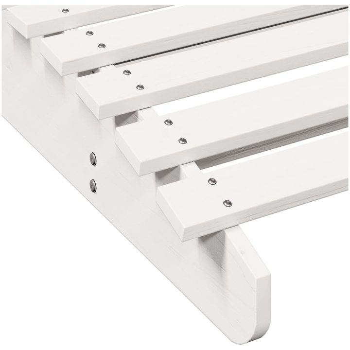 Solsäng vit massiv furu vidaXL 205 x 60 x 31.5 cm – bild 7