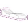 Solsäng vit massiv furu vidaXL 205 x 60 x 31.5 cm – miniatyr 9